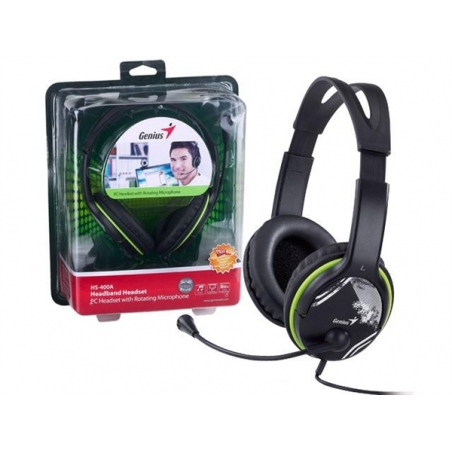 Slušalice Genius slušalice sa mikrofonom HS-400A GREEN