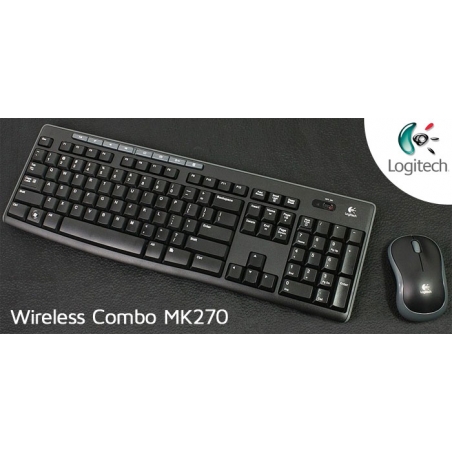 Tastatura+ miš bežična Logitech MK270 Wireless Desktop US