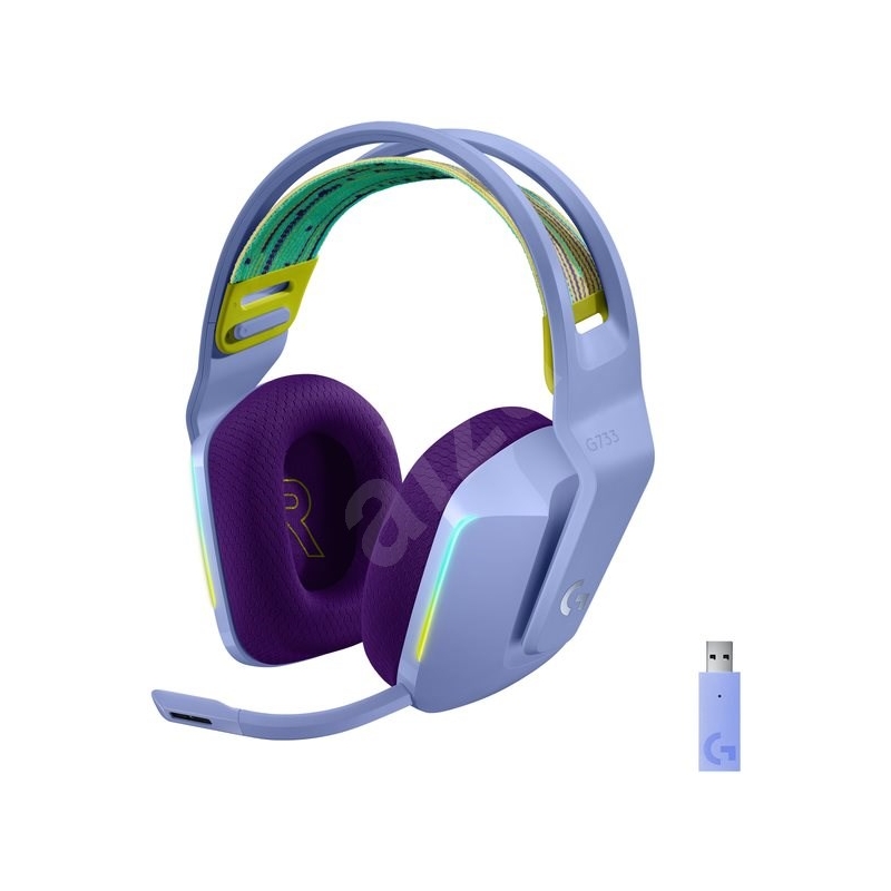Logitech G733  Lightspeed Wireless RGB Gaming Headset, Lilac