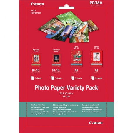 Foto papir Canon VARIETY-PACK S+A4