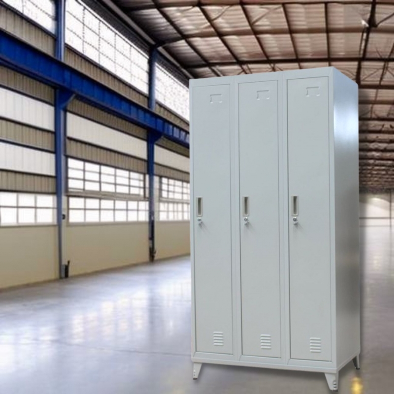 Metal Wardrobe Locker G3 with 3 Compartments Metal Wardrobe Locker G3 with 3 Compartments