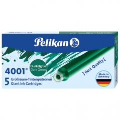 Tinta za nalivpero patrone duge pk5 4001 Pelikan 300070 tamno zelena