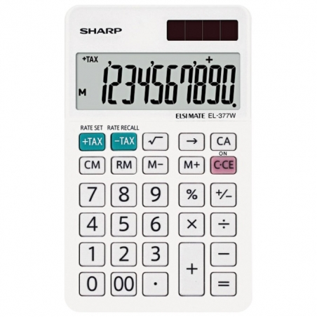 Kalkulator komercijalni 10 mesta Sharp EL-377W beli blister