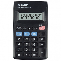 Kalkulator džepni 8 mesta Sharp EL-233SB-BK crni blister