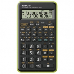 Kalkulator tehnički 10+2mesta 146 funkcija Sharp EL-501TB-GR crno zeleni blister