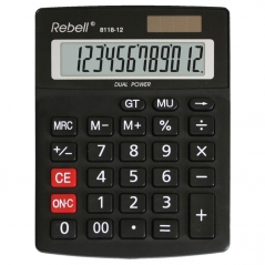 Kalkulator komercijalni 12 mesta Rebell RE-8118-12 BX crni