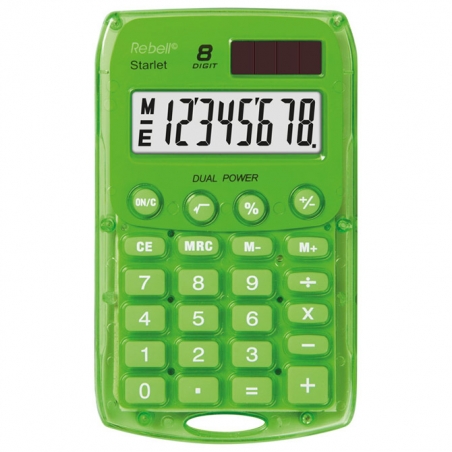 Kalkulator džepni  8 mesta Rebell RE-STARLETG BX zeleni