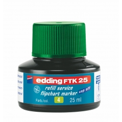 Refil za flipchart markere E-FTK 25, 25ml Edding zelena