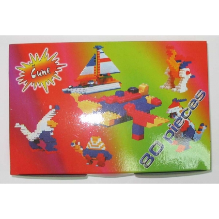 Plastične kocke-Lego u kartonskoj kutiji 1/80