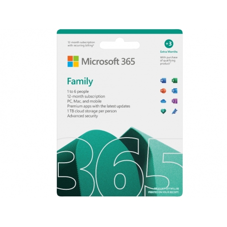 Licenca MICROSOFT Retail Microsoft 365 FamilyP8/ 32bit/64bit/ English/6 korisnika/1 godina