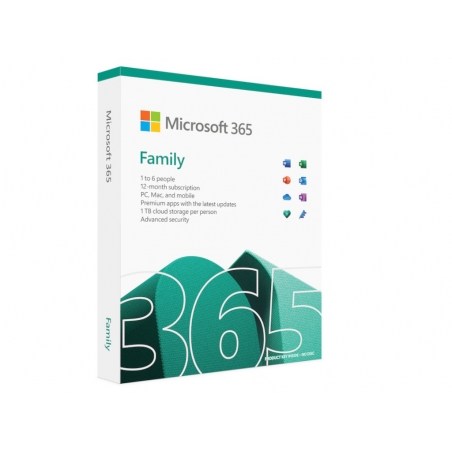Licenca MICROSOFT Retail Microsoft 365 Family P10 /32bit/64bit/ English/6 korisnika/1 godina