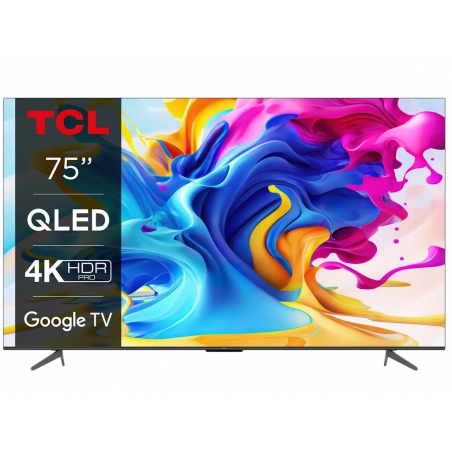 Televizor TCL 75C645/QLED/75"/4K HDR/60Hz/GoogleTV/crna