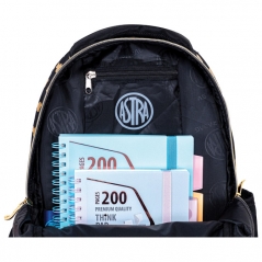 Ranac đački anatomski 3zipa AB330 Golden Teddy 24.Astrabag 502024089 crno-zlatni