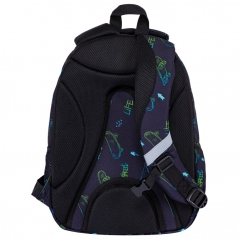 Ranac đački anatomski 3zipa AB330 Skate Lifestyle 24.Head 502024037 crno-zeleni