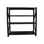 Metal Shelf BLACK 2000 (2000mm x 2000mm x 600mm, 4 Shelves)