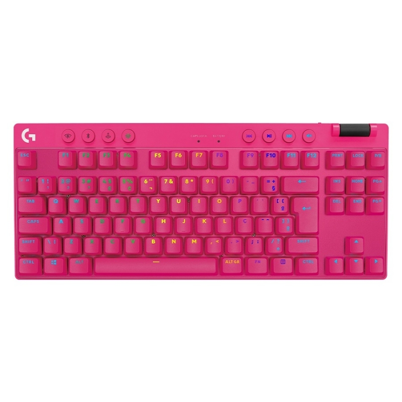 Logitech G PRO X TKL Lightspeed Gaming Keyboard, Pink, US, BT Tactile