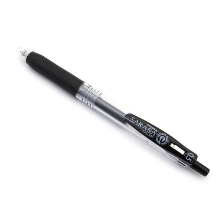 Roler gel Zebra Pen SARASA GEL CLIP 0,5 Black/Black Gel Ink TC BT 14311