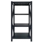 Metal Shelf BLACK 1000 (2000mm x1000mm x600mm 4 Shelves)