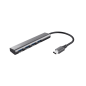 Adapter TRUST HALYX USB-3.2/4xUSB/siva