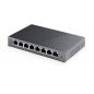 Switch TP-LINK TL-SG108PE Gigabit/8xRJ45/10/100/1000Mbps/eSmart/4xPoE/Desktop metalno kućište