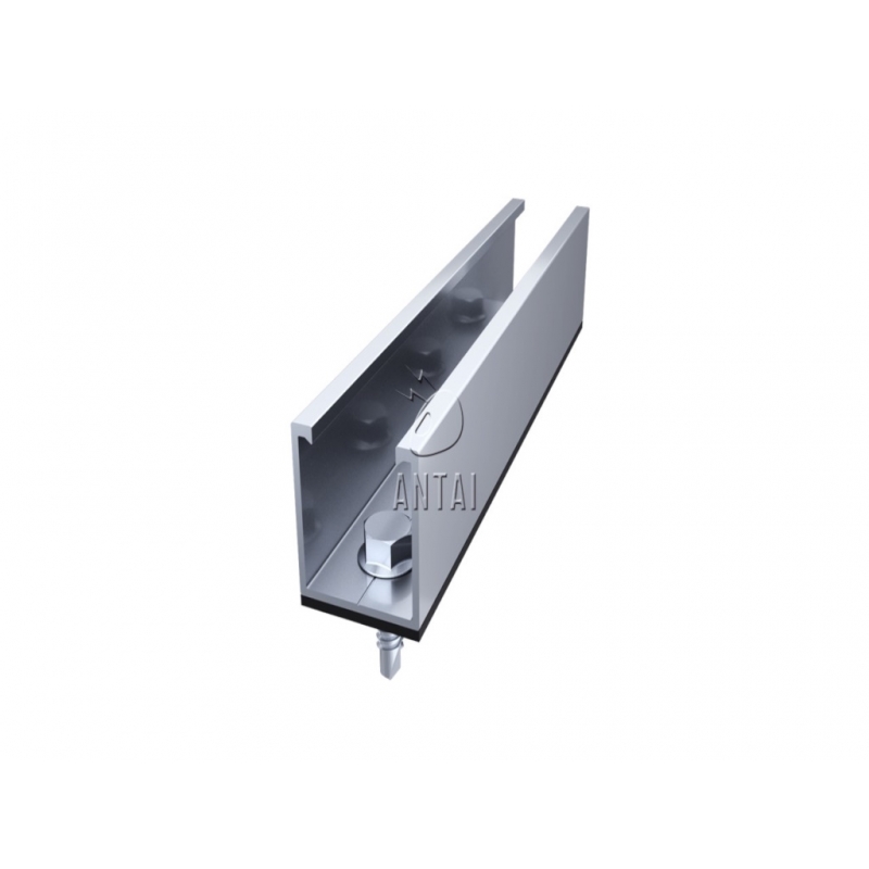Konstrukcije za SE ANTAI za trapezni lim, mini rail, 150mm, set za 6 panela, univerzalne klampe