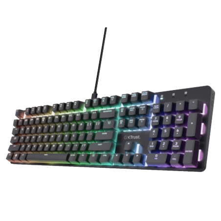 Tastatura TRUST GXT871 ZORA mehanicka/US/RGB/crna