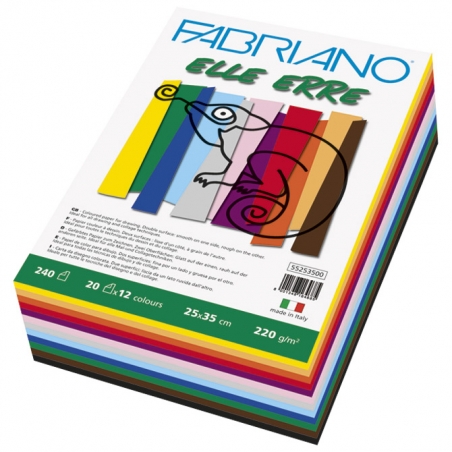 Papir 25x35cm 220g Elle Erre pk240 Fabriano 55253500 sortirano