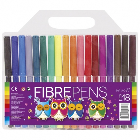 Flomaster školski 18boja pvc Color Educa blister