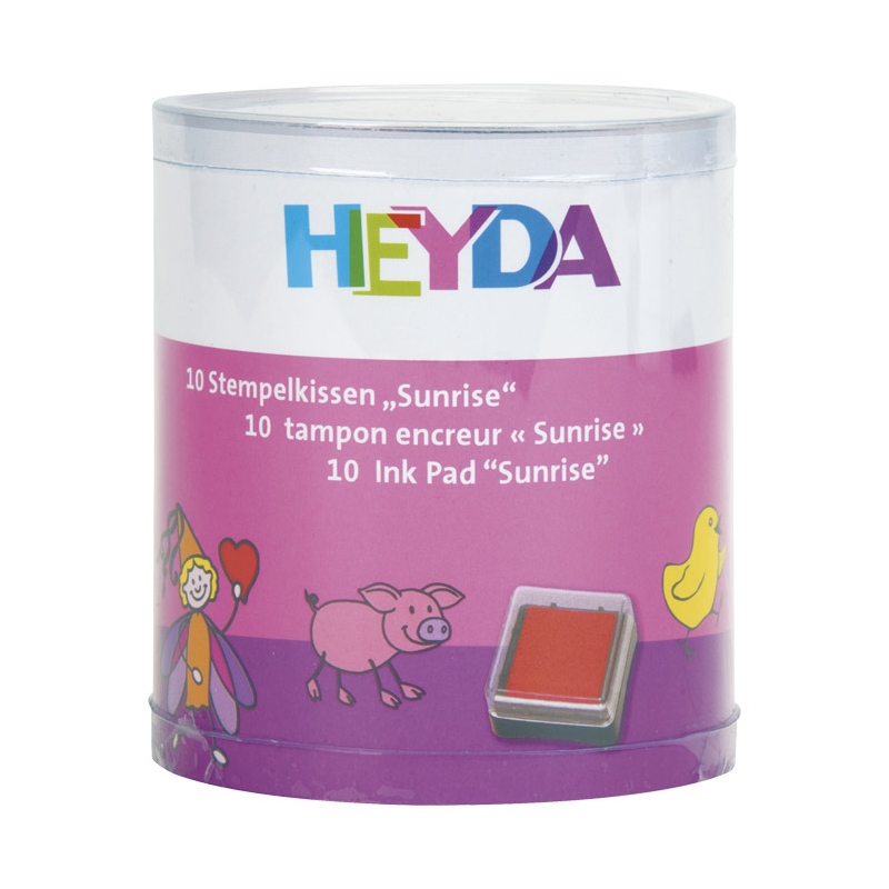 Jastučić za pečat 10boja Izlazak Sunca Heyda 20-48884 71 sortirano