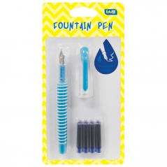 Nalivpero školsko+4patrone Educa 9072 plavo/roze blister