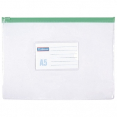 Fascikla zip A5 pvc Donau 1797001PL-00 providna