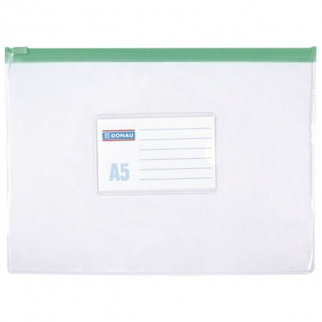 Fascikla zip A5 pvc Donau 1797001PL-00 providna
