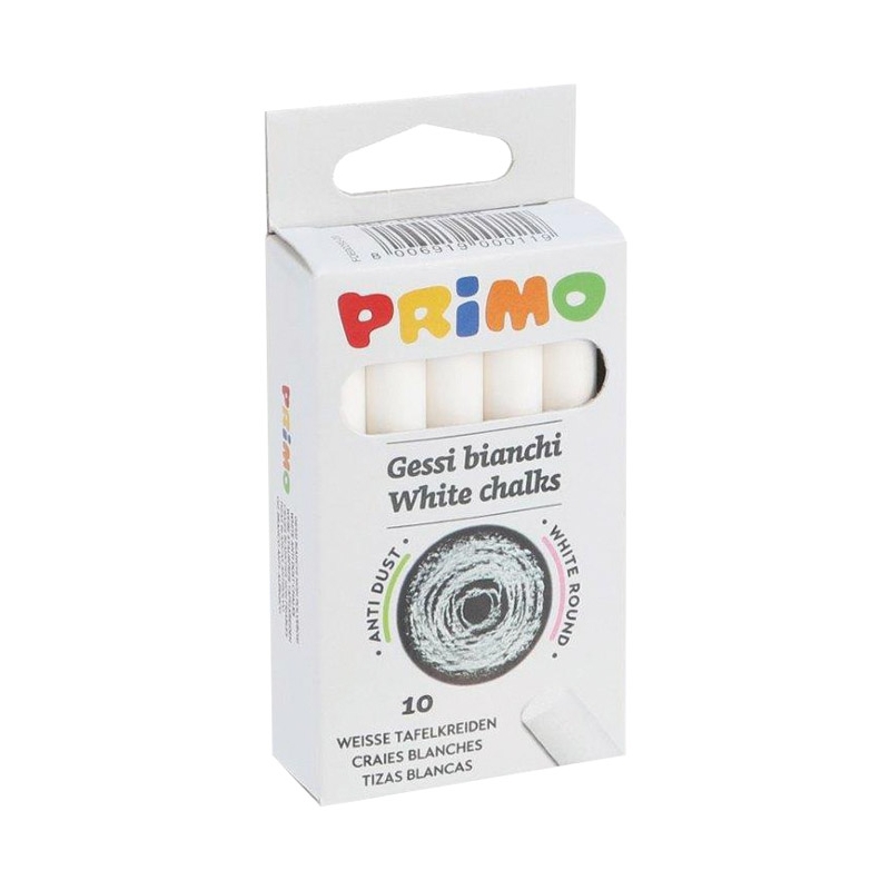 Kreda školska okrugla besprašna pk10 CMP 011GB10R bela blister