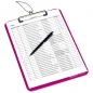 Tabla klip sa štipaljkom A4 pp Herlitz 11226404 roze