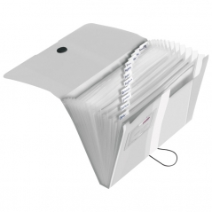 Mapa za kućni budžet 12 pregrada s gumicom A4 pp Herlitz 11277936 bela