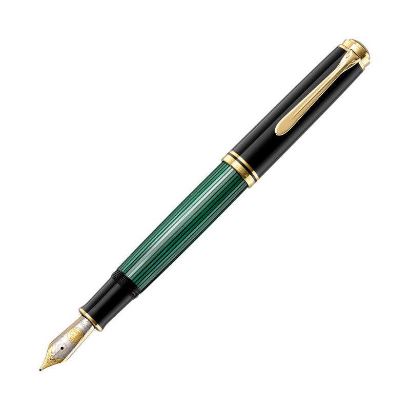 Nalivpero Souveran M1000 (M)+poklon kutija G15 Pelikan 987594 crno-zeleno