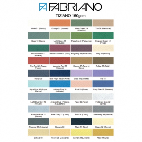 Papir boja B2 160g Tiziano Fabriano 52551017 carta da zucchero