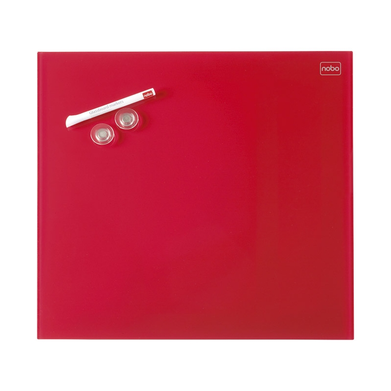 Tabla magnetna  45x45cm staklena Diamond Nobo 1903955 crvena