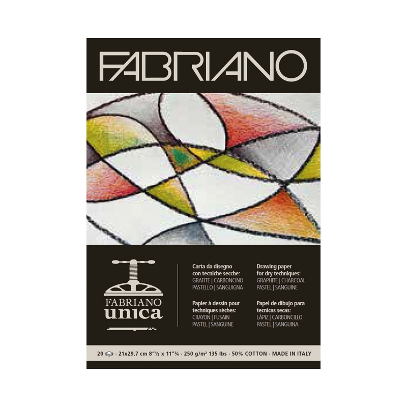 Blok Unica Pad 29,7x42cm  20L 250g Fabriano 19100384