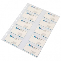 Fascikla uložna za vizit karte 60my pp sjajna A4 pk10 Donau 1716001PL-00