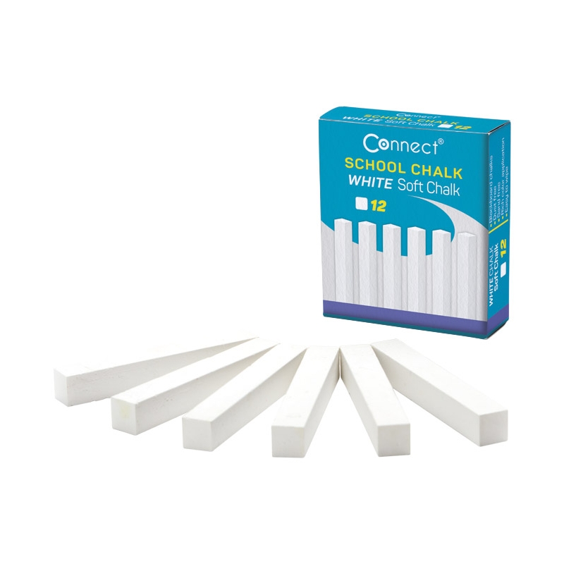 Kreda školska četvrtasta soft pk12 Connect 18535 bela