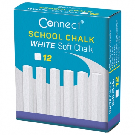 Kreda školska četvrtasta soft pk12 Connect 18535 bela