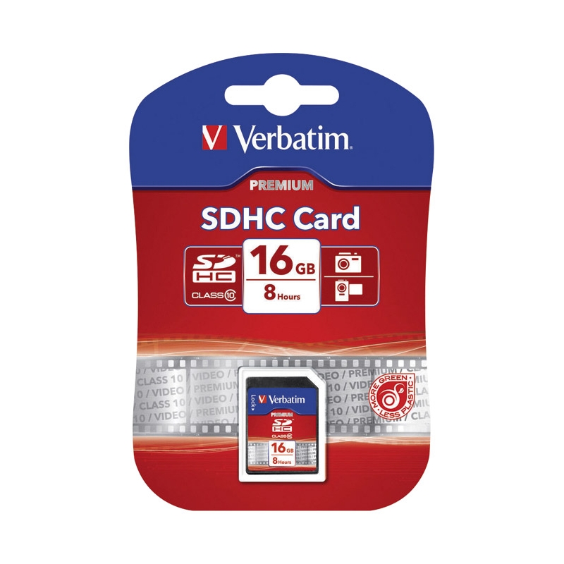 Kartica memorijska SDHC 16GB (class 10) Verbatim  43962 blister