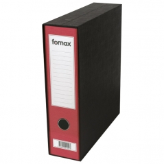 Registrator A4 široki u crnoj kutiji Prestige Fornax 13462 crveni *AKCIJSKA CENA JE NA KUT 11 KOM*