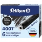 Tinta za nalivpero patrone kratke pk6 4001 Pelikan 301218 crna