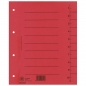 Pregrada kartonska A4 brojevi 1-10 250g pk100 Donau 8610001-04 crvena