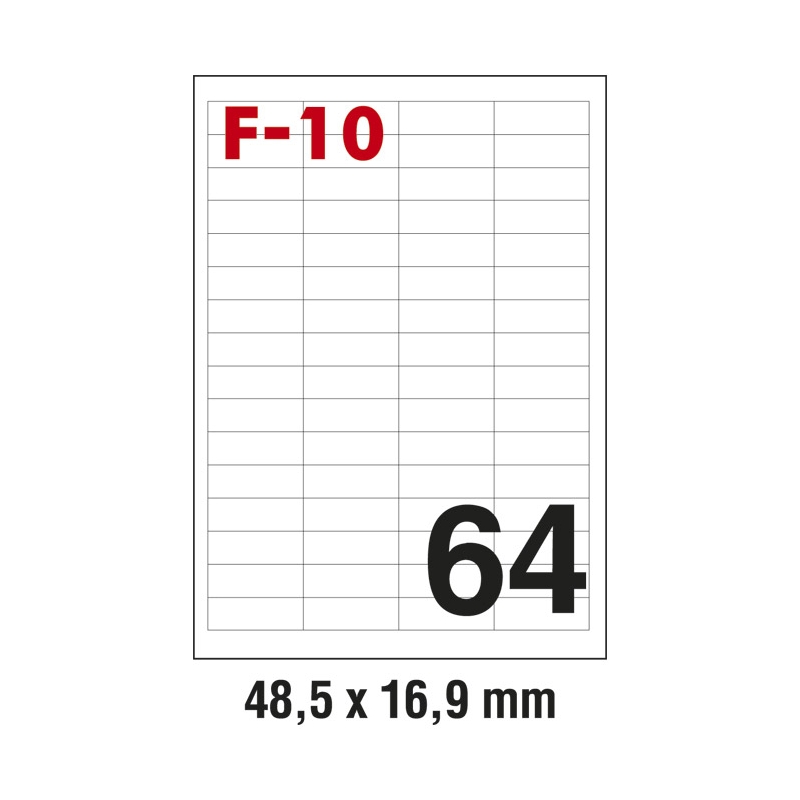 Etikete ILK  48,5x16,9mm pk100L Fornax F-10