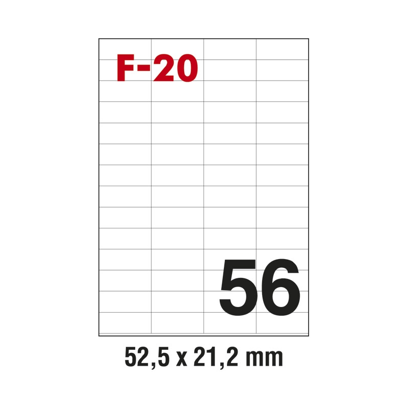 Etikete ILK  52,5x21,2mm pk100L Fornax F-20
