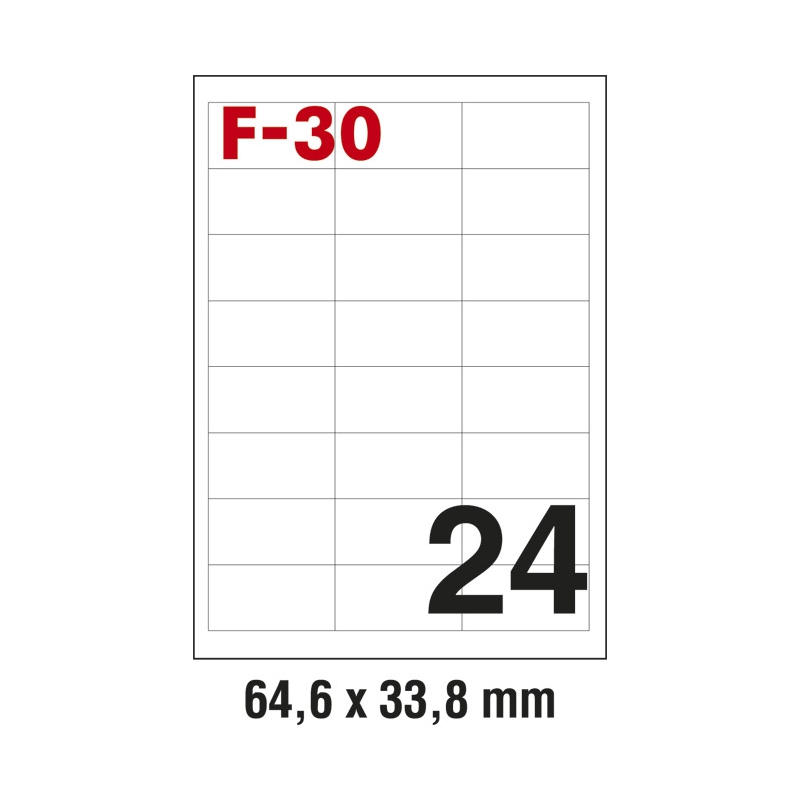 Etikete ILK  64,6x33,8mm pk100L Fornax F-30