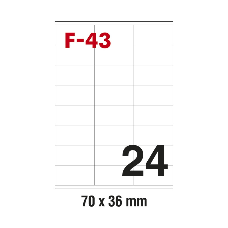 Etikete ILK  70x36mm pk100L Fornax F-43